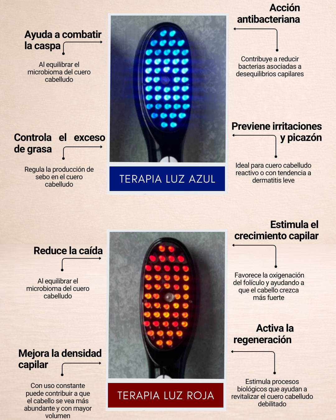CEPILLO ANTACAÍDA NUVÉRA + TÓNICO CAPILAR Y FUNDAS DE SATÉN DE REGALO
